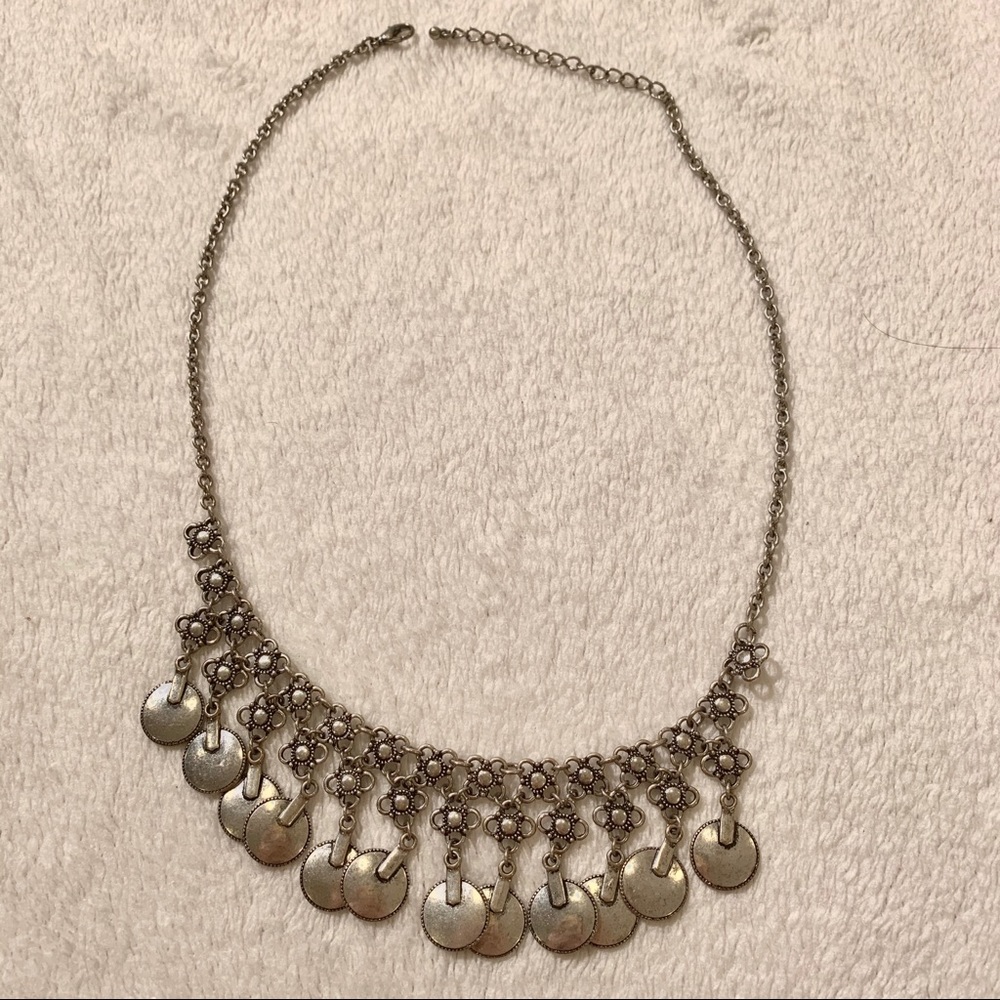 3mm 23inch Silver Chain Necklace With Circles